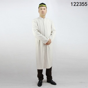 Túnica de alta calidad para hombre con cuello alto, mangas largas, tela ligera y transpirable para la oración y el Eid - Product Image 1