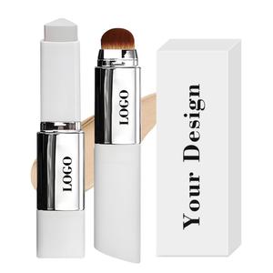 Long Lasting Color Changing Foundation Stick Hot Sale V-Shape Foundation Stick Face Full Coverage <b>Concealer</b> Stick with Brush - Product Image 3