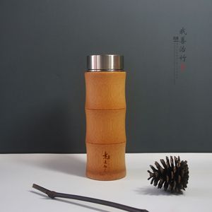 Bamboo Thermos Cup Stainless Steel Insulated 12-24 Hours Travel Portable For All - Product Image 3