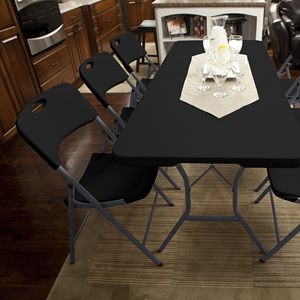 Commercial White Wholesale HDPE <b>Folding</b> Lightweight Modern Outdoor <b>Table</b> and Chairs for Events Party Wedding - Product Image 6