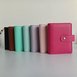 Tendances Enfants Cadeau Portable 6 Anneaux A5 A6 Mini PU Cuir Économies Défi Budget Binder A7 Saffiano Cash Wallet <span class=keywords><strong>Avec</strong></span> Porte-Monnaie - Product Image 3