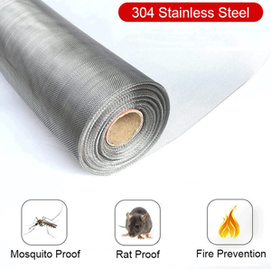Moustiquaire de fenêtre en acier inoxydable à maille unie, haute transparence, haute définition, anti-moustiques et résistante à <span class=keywords><strong>la</strong></span> corrosion, vente en gros - Product Image 4