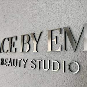 Papan Nama Bisnis Salon kecantikan, tanda Logo potongan Laser kustom tanda bisnis 3D besar untuk dinding - Product Image 5