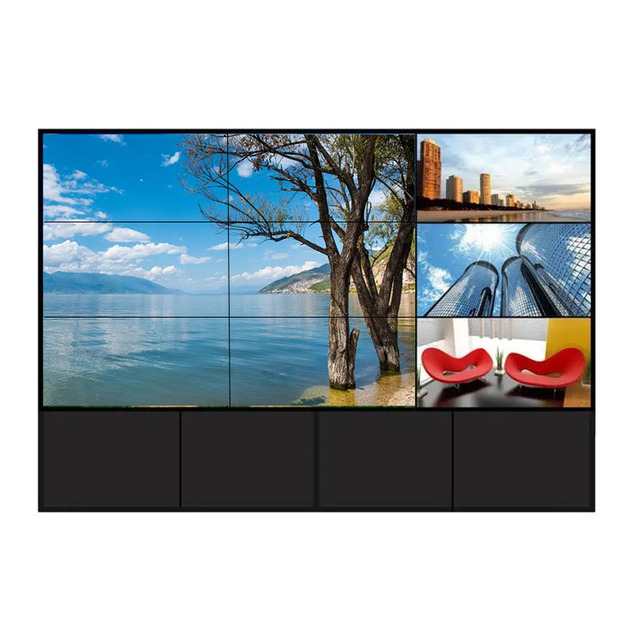 Seamless Splicing 43/49/55 Inch 4K 3x3 LCD Video Wall Monitor for Indoor/Outdoor Advertising Shopping Mall Stage Background SDK