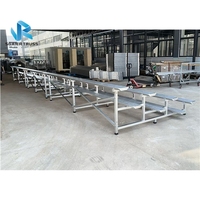 4 rangées de gradins portables en aluminium de qualité pour stades et terrains de sport en promotion