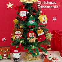 Pendentif en peluche de Noël original Tengyi, porte-clés festif semi-artisanal pour sacs de filles, breloque décorative mignonne