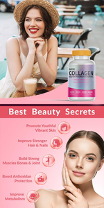 <strong>Glutathione</strong> Vitamin C Collagen Peptides <strong>Powder</strong> for Skin Whitening Anti Aging Joint Health Custom Private Label - Product Image 3