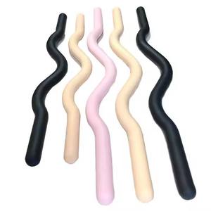 Barre de musculation personnalisée avec logo, barre de fitness, barre de musculation pour la force, barre de musculation colorée en silicone lestée - Product Image 1