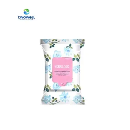 Lingette démaquillante de voyage pour le visage Lingettes démaquillantes humides sans huile