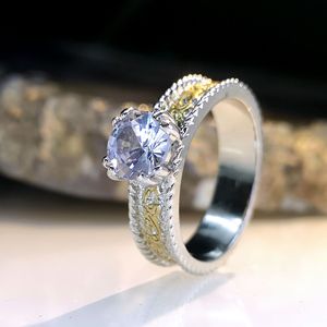 Bague de fiançailles classique en cristal, élégante pour le quotidien, pour femme, vente en gros - Product Image 6