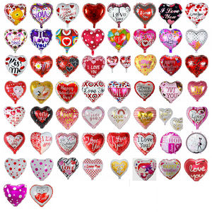 Globo de Aluminio en Forma de Corazón de 18 Pulgadas, Color Sólido, Inflado con Aire, para Fiestas de Cumpleaños - Product Image 1