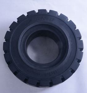 Pneus pleins pour chariot élévateur, résistants à la chaleur et à usage intensif, pièces de rechange pour chariot élévateur, non-marquants, 18X7-8, avec jantes - Product Image 6