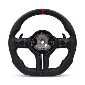 พวงมาลัยหนังแท้ทรง <span class=keywords><strong>M</strong></span> สำหรับ BMW รุ่น M3 M4 M5 M6 F30 F10 F15 F36 F01 F20 F22 F25 F31 F32 E70 E71 E90 X6 ยี่ห้อ SOON TODA - Product Image 2