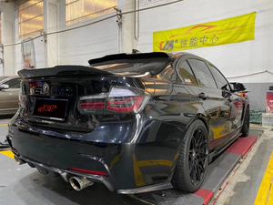 Divisor de difusor lateral trasero de fibra de carbono estilo F30 M-Tech PSM para <span class=keywords><strong>BMW</strong></span> Serie 3 F30 Esquina de parachoques 13-18 - Product Image 4