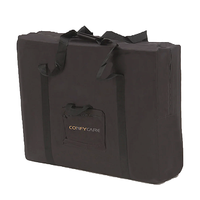 Échantillon Gratuit - Sac de Transport à Roulettes en Toile Simple et Décontracté avec Fermeture Éclair, Grand Sac de Transport Pliable pour Table de Massage à Roulettes