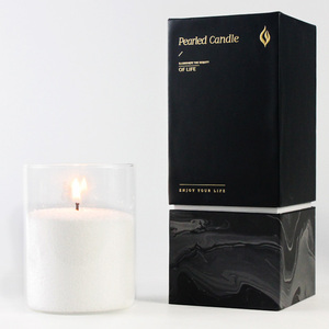 Personalización a granel Vela de <span class=keywords><strong>cera</strong></span> de arena <span class=keywords><strong>en</strong></span> <span class=keywords><strong>polvo</strong></span> de arena de Palma negra emparejada con velas de arena de mechas - Product Image 1