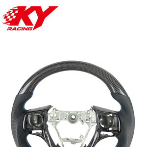 พวงมาลัยหนังคาร์บอนไฟเบอร์สไตล์สปอร์ตแบบกำหนดเองสำหรับ Toyota Yaris Vios Corolla ปี 2013-2018 สำหรับ Levin Camry RAV-4 - Product Image 2