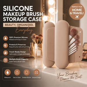 <span class=keywords><strong>Porta</strong></span> Pennelli da Trucco Magnetico Portatile in Silicone, Organizzatore Cosmetico Impermeabile da Viaggio, Borsa Morbida in Silicone per Trucchi - Ideale per l'Ingrosso - Product Image 6