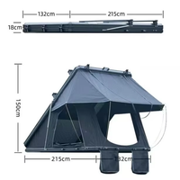 Tente de toit de voiture pour le camping, imperméable, quatre saisons, triple couche, ouverture automatique rapide