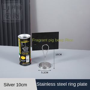 ที่วางป้ายราคาอาหารสแตนเลสแบบตั้งสำหรับร้านอาหาร ที่หนีบป้ายเมนู ที่วางป้ายราคาอาหารบนโต๊ะ สำหรับโรงแรม - Product Image 6