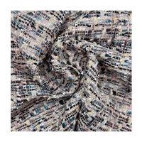 Tissu en Tweed à paillettes, 21% acrylique, 79% Polyester, pour robes et ensembles, nouvelle collection, vente en gros