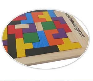 热卖定制logo新设计创意定制滑动拼图木制3d益智益智玩具