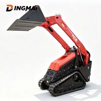 Mini-chargeuse sur chenilles à levage vertical, moteur diesel Yanmar, homologuée EPA CE, pour la manutention des matériaux, le nettoyage des chantiers et la distribution de gravier