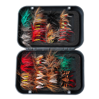 Palmer 50G gros nymphes truite bar pêche à la mouche leurres Kit mouches boîte à mouches matériel sec humide leurre attirer appât