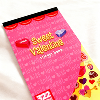 1 livre de 322 autocollants Sweet Lover, livre d'autocollants sur le thème de l'amour romantique, possibilité de décorer n'importe quel produit