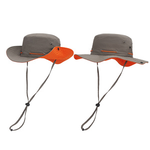 New Custom Fashion Plain Solid Color Waterproof Large Brim Climbing Bucket <b>Hat</b> Camping Fisherman <b>Hat</b> for Women <b>Men</b> - Product Image 5