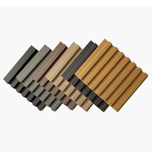 WPC Pola Gelombang Eco Wood Grilles Plafon Dinding Pelapis Dinding Latar Belakang Tembok Besar - Product Image 5