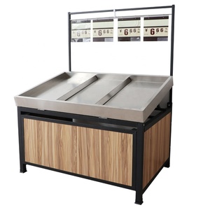 Estante de madera para verduras de China, expositor de frutas para <span class=keywords><strong>supermercado</strong></span> - Product Image 2