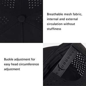 <span class=keywords><strong>HH</strong></span> HOFNEN berretto da Baseball Snapback a 6 pannelli in poliestere a asciugatura rapida 100% con protezione contro il sole e la pioggia per uomo e donna - Product Image 3