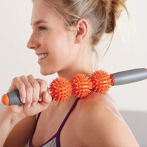 Muscle Roller Stick Fascia 3 bolas cuello pierna espalda tejido profundo liberación miofascial terapia física gatillo punto herramienta de masaje - Product Image 5