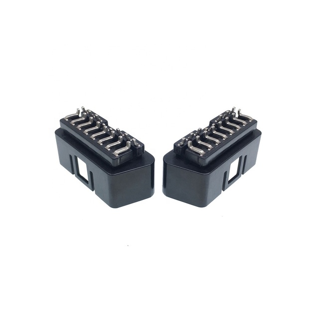 J1962 OBD OBD2 Male Connector Right Angle Pins Lock Obd