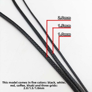 Dây dù sáp, dây da, chỉ làm đồ trang sức, thủ công mỹ nghệ 1mm 1.5mm 2mm dùng làm vòng tay, vòng cổ, phụ kiện - Product Image 4