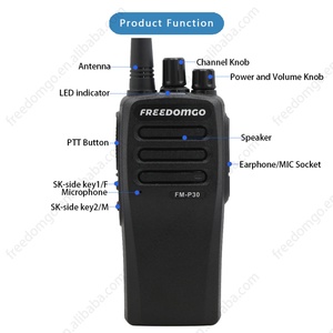 Walkie Talkie Inalámbrico Portátil Original Freedomgo FM-P30 UHF 400-520MHz 5W de Potencia, Resistente al Agua IPX-1, Bidireccional - Product Image 4