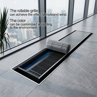 Convecteur de sol pour façade vitrée, anti-condensation, avec filtre à air froid pour fenêtre panoramique, hôtel, usage commercial