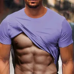 Nouveau hommes t-shirt t-shirt drôle t-shirts imprime Muscle Figure impression 3D vacances à manches courtes vêtements haut décontracté