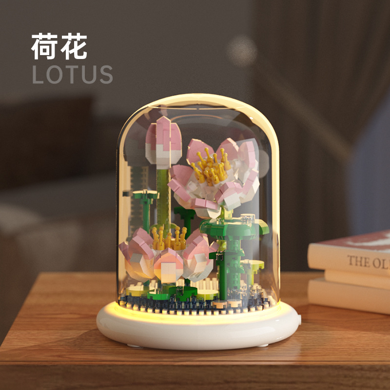 [Lotus Flower 921 Particles] Abat-jour Lumineux