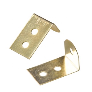 Support d'angle en L XU TS-K129 doré, petit support d'angle droit, crochet, attache d'angle métallique pour meubles en <span class=keywords><strong>bois</strong></span> - Product Image 3