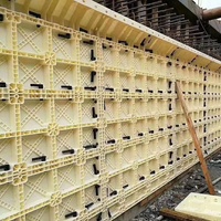 Panel de Encofrado de Plástico ABS Reutilizable para Construcción de Centros Comerciales y Villas, Aplicación Universal, Fácil de Montar