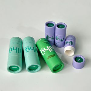 หลอดกระดาษคราฟท์สีเหลือง10มล. รีไซเคิลได้ทำด้วยมือสำหรับลิปสติกระงับกลิ่นกาย - Product Image 5