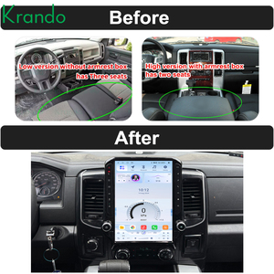 Krando - Sistema de Navegación para Automóvil Estilo Tesla de 14.5 Pulgadas para Dodge Ram 2009-2012, Autoradio Android, Unidad Principal para Automóvil, Carplay Inalámbrico, 4G, Playstore - Product Image 3