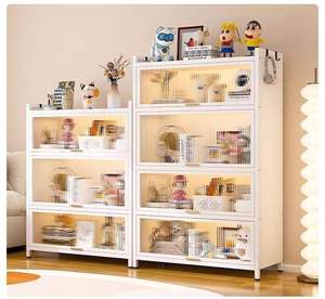 Meuble de cuisine <span class=keywords><strong>pour</strong></span> four à <span class=keywords><strong>micro</strong></span>-ondes avec portes rabattables à 90° en acier durable, armoire de cuisine, meuble de rangement, chariot de cuisine <span class=keywords><strong>pour</strong></span> la maison - Product Image 1