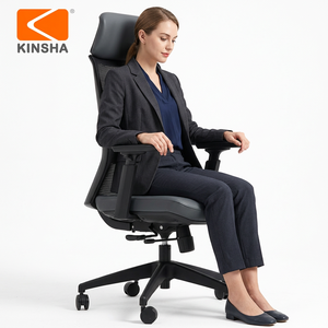 Chaise de bureau ergonomique moderne avec accoudoirs 3D réglables, siège en maille, réglage de la hauteur électrique, design pivotant pour usage domestique ou professionnel - Product Image 1