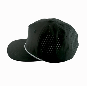 Casquette de baseball noire en maille avec panneau avant brodé motif canard, 6 panneaux, ajustée, unisexe, décontractée, pour l'extérieur, style printemps-été - Product Image 3