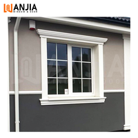 Ventana Corredera de PVC con Diseño de Rejilla, Eficiente Energéticamente, Resistente a la Intemperie, Ventanas Residenciales de Vidrio Templado