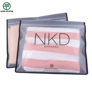 Sac à fermeture éclair personnalisé, sac à fermeture éclair à trois côtés, sac en plastique pour l'emballage des chaussettes/emballage des vêtements/emballage des sous-vêtements - Product Image 5