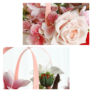 Ramo de rosas de San Valentín, bolsa de regalo, embalaje de <span class=keywords><strong>arreglo</strong></span> <span class=keywords><strong>floral</strong></span>, cajas de cartón de flores de boda con mango - Product Image 6